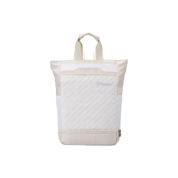 KUMPOO Badminton Racket Bags 3 Pack Casual Style Backpack Beige Yellow Unisex Independent Shoe Compartment