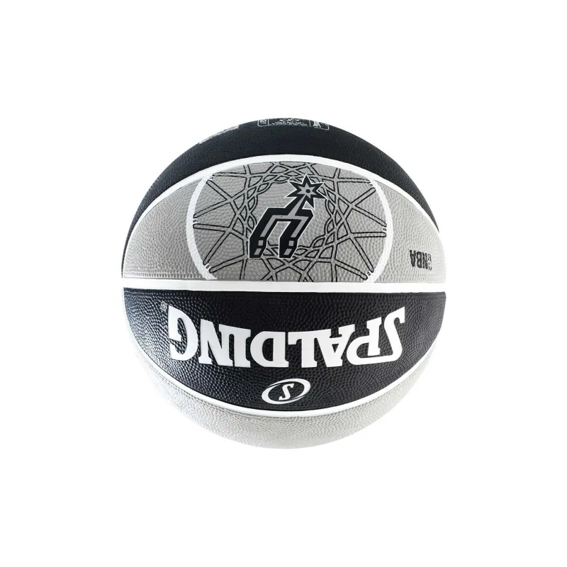 SPALDING Rubber Basketball Black Gray Size 7 Training Unisex-3