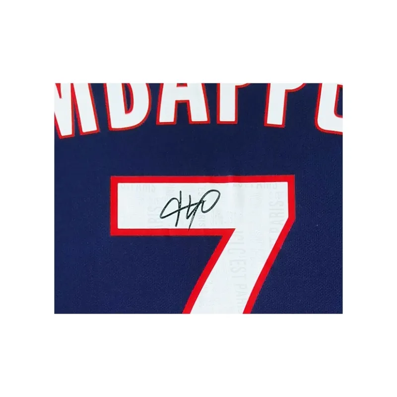 Three For Collection Mbappé Signed Soccer Apparel Jersey 19-20 Paris Saint-Germain Framed With SA Certificate-3