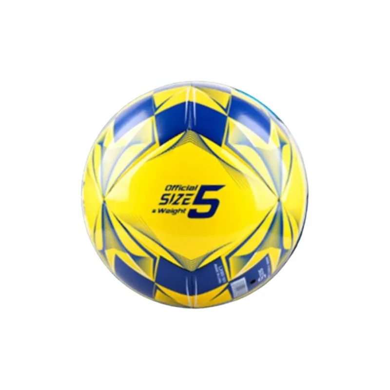 LiNing Size 4 5 Size Soccer TPU Machine Stitched Soccer Ball Kids' Yellow Blue-1