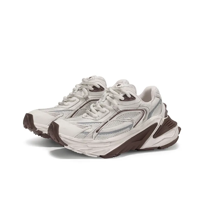 GG CC Chunky Sneakers Women's Low Top Black/Coffee-7