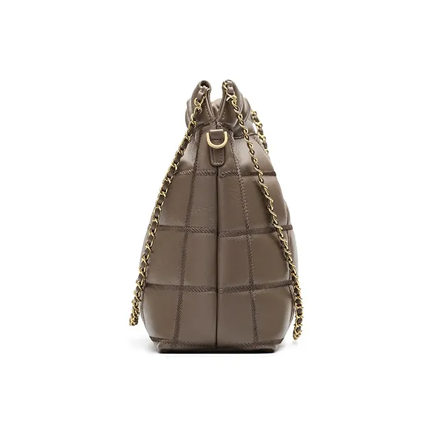 Montagut Sheepskin Shoulder Bag, Chain Bag, Underarm Hobo Bag Regular Women's Stone Gray/Acorn/Ice Coffee/Lilac-9