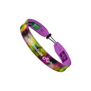 Absolute Run Sweatbands Elastic Moisture-Wicking Antibacterial Running Yoga Badminton 58±4cm Purple Unisex