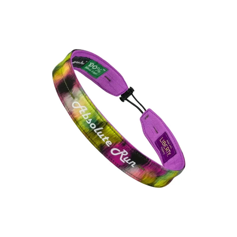 Absolute Run Sweatbands Elastic Moisture Wicking Antibacterial Running, Yoga, Badminton 58±4cm Purple Unisex-0