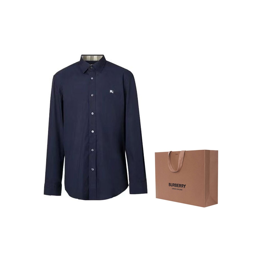 シャツ Burberry Printed Poplin Shirt Burberry Stretch Cotton Poplin Shirt L Without Shopping Bag