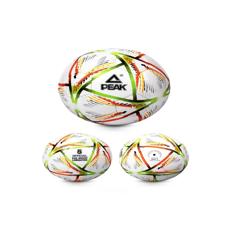 PEAK Size 5 Soccer PVC Machine Stitched Soccer Ball Unisex-3