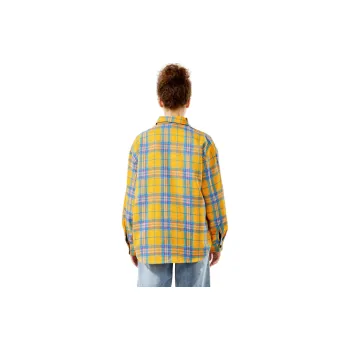 SIMPLE RIMLESS/SRME Shirt Unisex Yellow Plaid