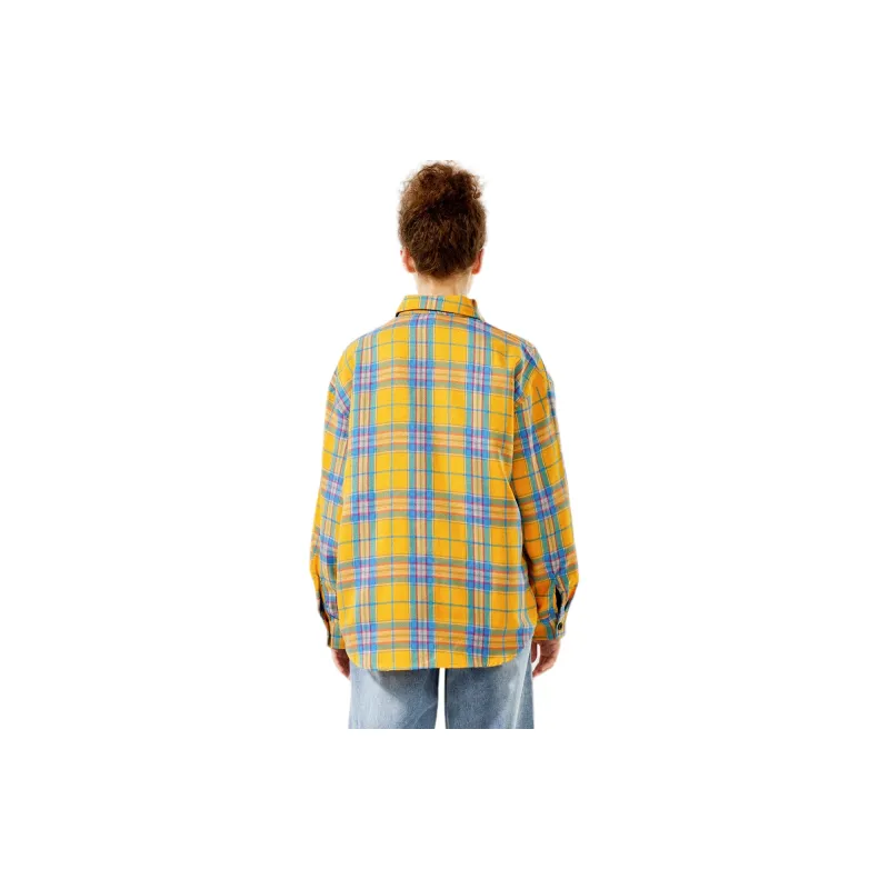 SIMPLE RIMLESS/SRME Shirt Unisex Yellow Plaid-0