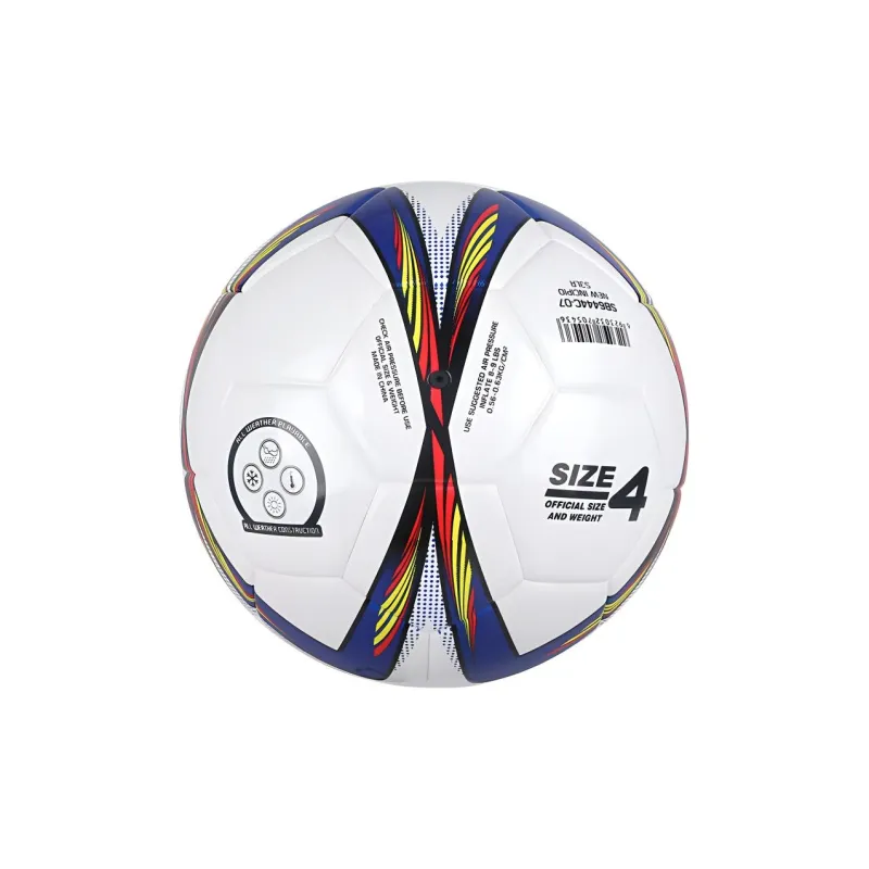 Star Size 4 Soccer TPU Seamless Thermal-bonding Kids' White Blue-3