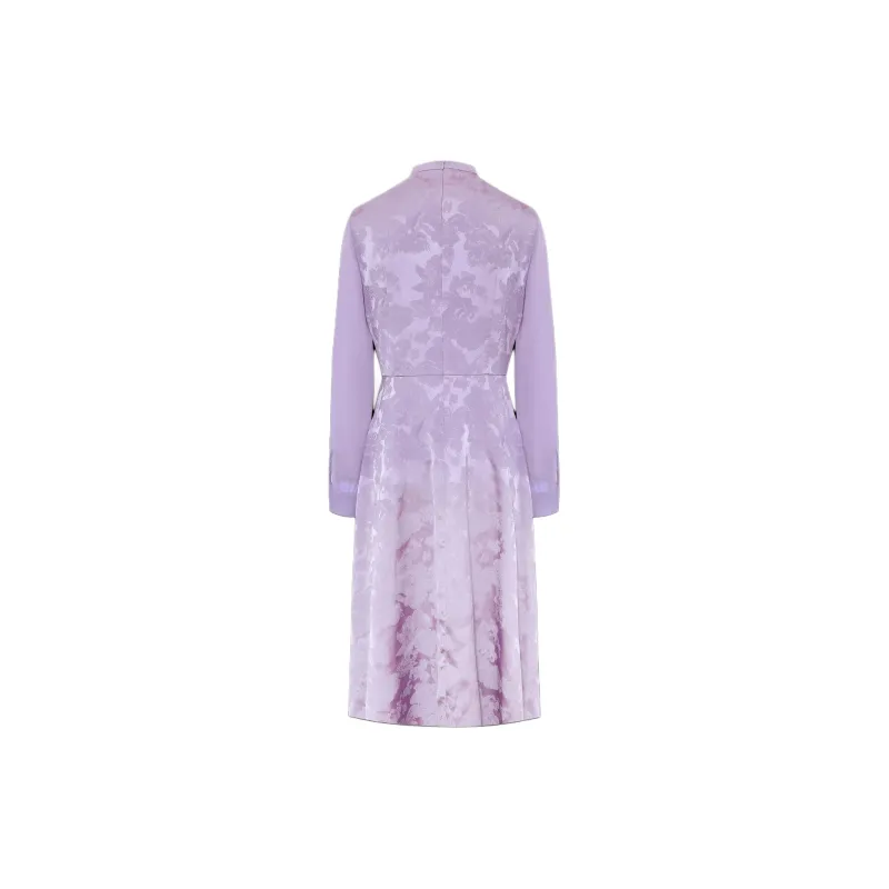 BBLLUUEE Long Sleeved Dress Women's Mist Purple-1