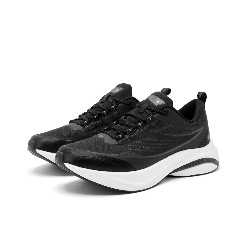 QIAODAN Rain Swallow 4.0 Running Shoes Men Low Top Black/Lightning Gray-2