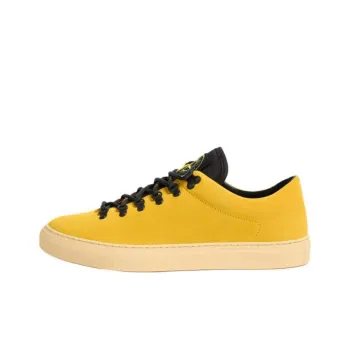 STONE ISLAND Low Top Skateboard Shoes Men's Yellow