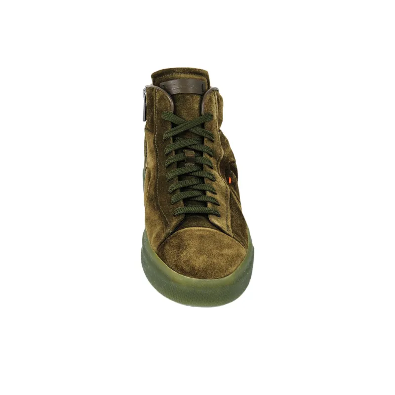 Santoni Santo Low-Top Skateboard Shoes Men's Green-3