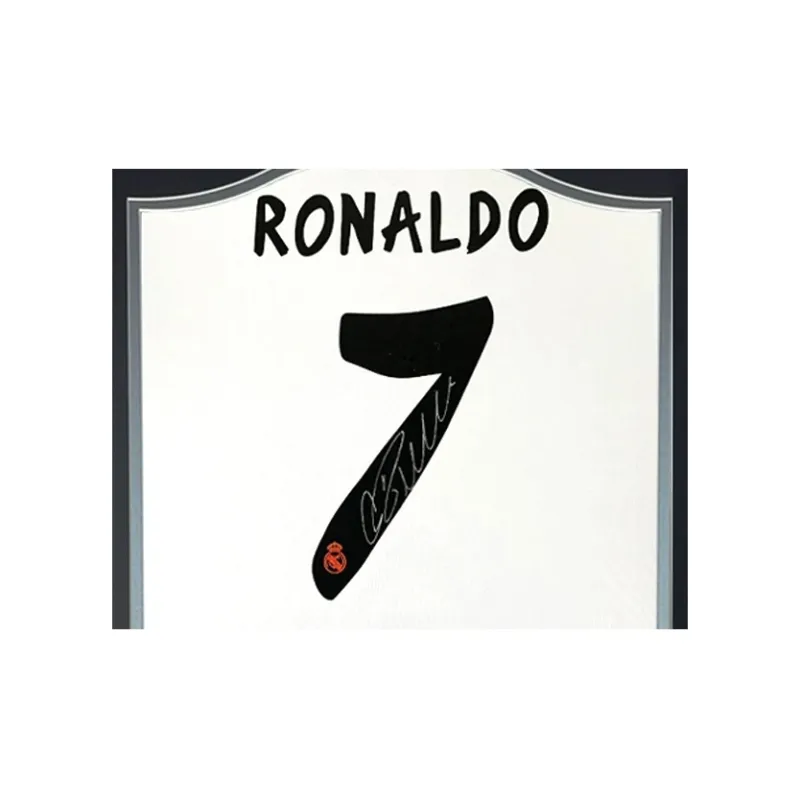 Three For 13 14 Real Madrid C Ronaldo Ronaldo Personalized Autograph Soccer Apparel Jersey Includes SA Certificate-2