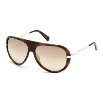 GUESS Crystal Irregular Shape Sunglasses Men's Brown