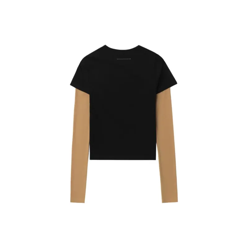 MM6 Maison Margiela Contrasting Sleeves T shirt-1