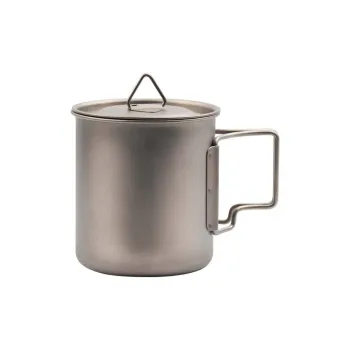 TANLU Outdoor Water Equipment 420ml Camping And Barbecue Pure Titanium
