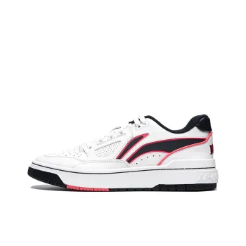 LiNing Rookie Non slip Lightweight Low Top Skateboard Shoes Unisex Standard White Guangdong Blue