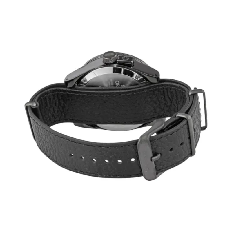 ORIENT Automatic Mechanical Movement Leather Watch Bands Watch 40mm Men's Watches Green Dial-2