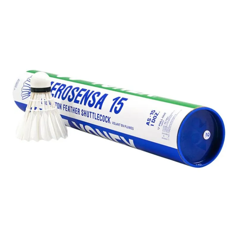 YONEX Goose Feather Shuttlecock 12 Pack Goose Feather Humped Goose Feather Match Ball Shuttlecocks-2