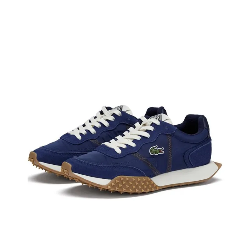 LACOSTE Low Top Casual Shoes Men's Navy Blue-2