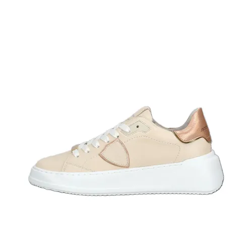 PHILIPPE MODEL Low Top Skateboard Shoes Women's Pink Nude