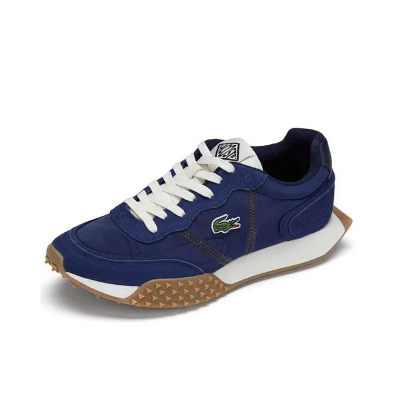 LACOSTE Low Top Casual Shoes Men's Navy Blue-1