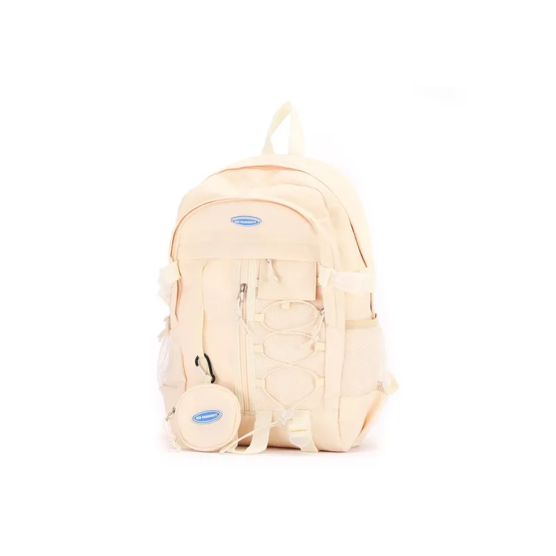 RED DRAGONFLY Fabric Backpack Regular Women's Black White-6