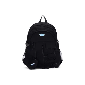 RED DRAGONFLY Fabric Backpack Regular Women's Black White