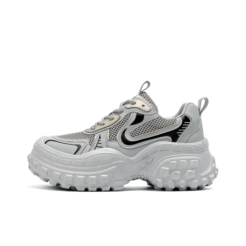 HARSON Cushioning Lightweight Height Increasing Low Top Chunky Sneakers Women's-6