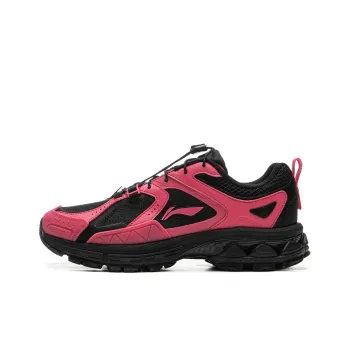 LiNing Support 2.0 Trail V2 Anti Slip Wear Resistant Low Top Sprint Running Shoes Women's Black Pink