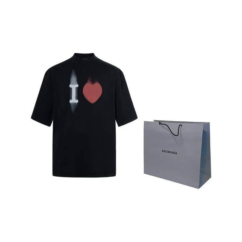 Balenciaga SS23 T Shirt Loose Fit Style Unisex Black-5