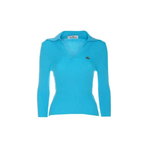 Vivienne Westwood Polo Shirts Women's Light Blue