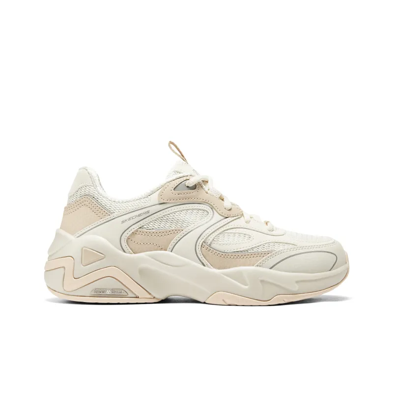 Skechers DLITES Durable Breathable Low Top Chunky Sneakers Women's Natural-1