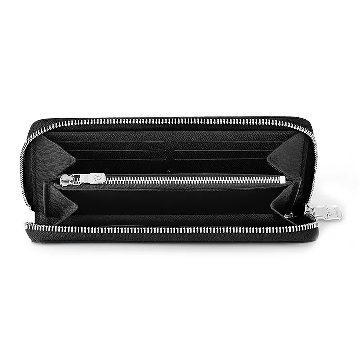 LOUIS VUITTON Zippy Graphite Canvas Wallet Men's Gray-2