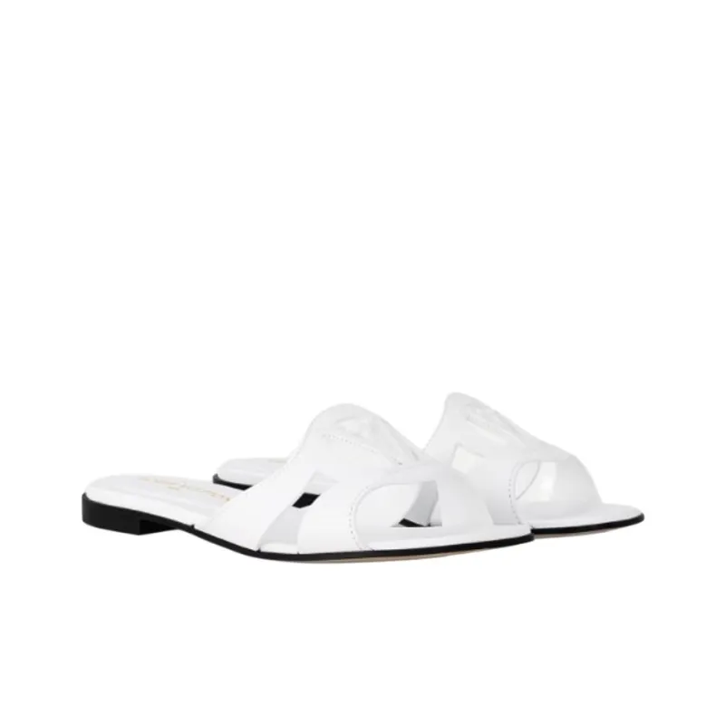 LOUIS VUITTON Isola Slide Slippers Women's White-3