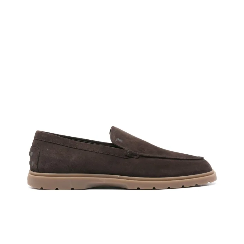 TOD'S Logo Embossed Slip On Loafers-1