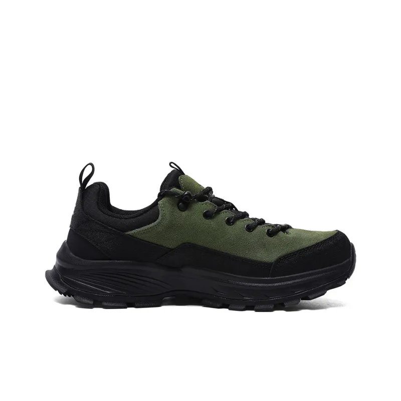 Jeep Cushioning Rebound Wear Resistant Breathable Slip Resistant Low Top Outdoor Shoes Men's Charcoal Moss Green-1