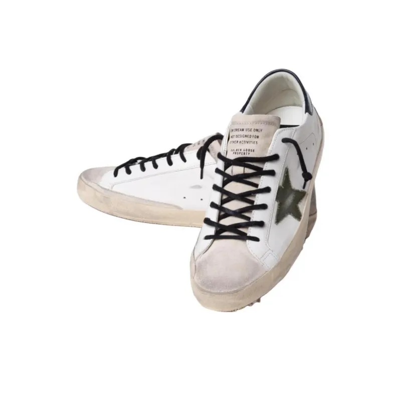 Golden Goose Super-Star Distressed Leather Sneakers-5