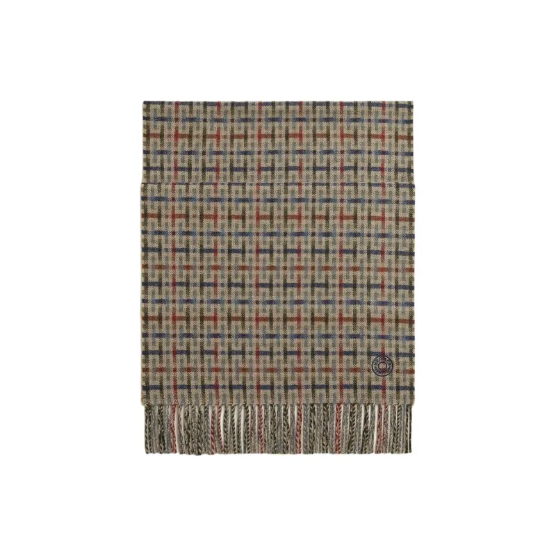 HERMES Cashmere Knit Scarves Unisex Brown-0
