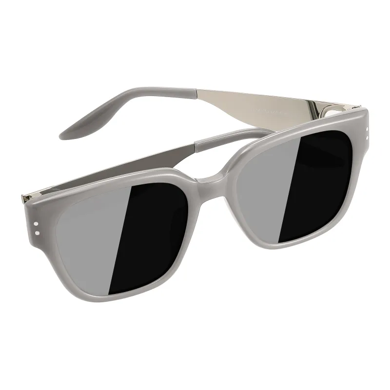 PULAIS Plate Frame Square Sunglasses Unisex-15