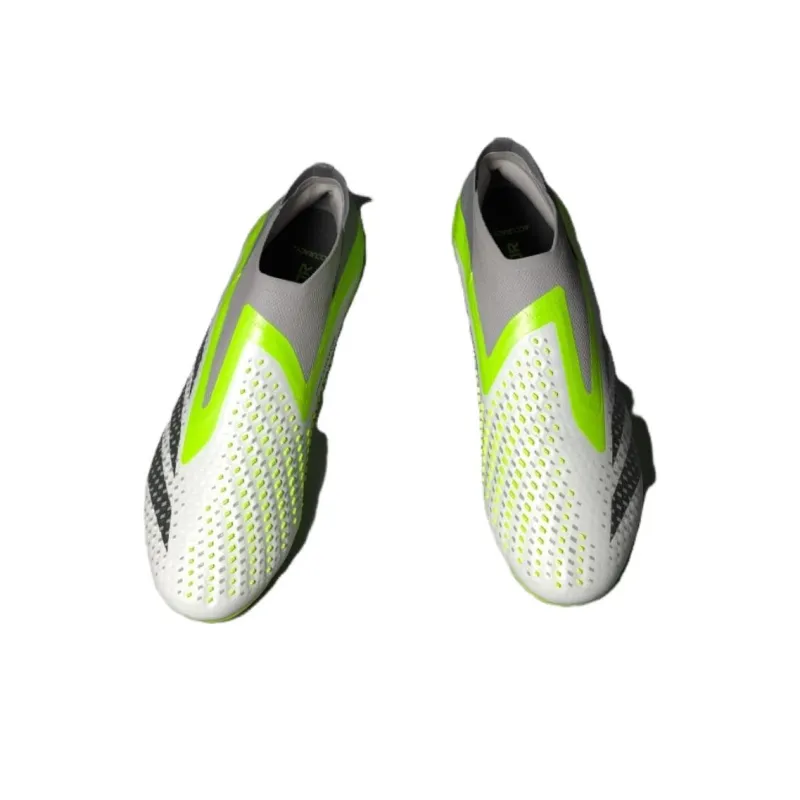 Adidas Predator Accuracy+ Fg Cloud White Core Black Lucid Lemon-4