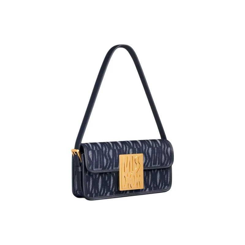 DIOR Miss Dior Denim Handbag Shoulder Bag Women's Dark Blue-1