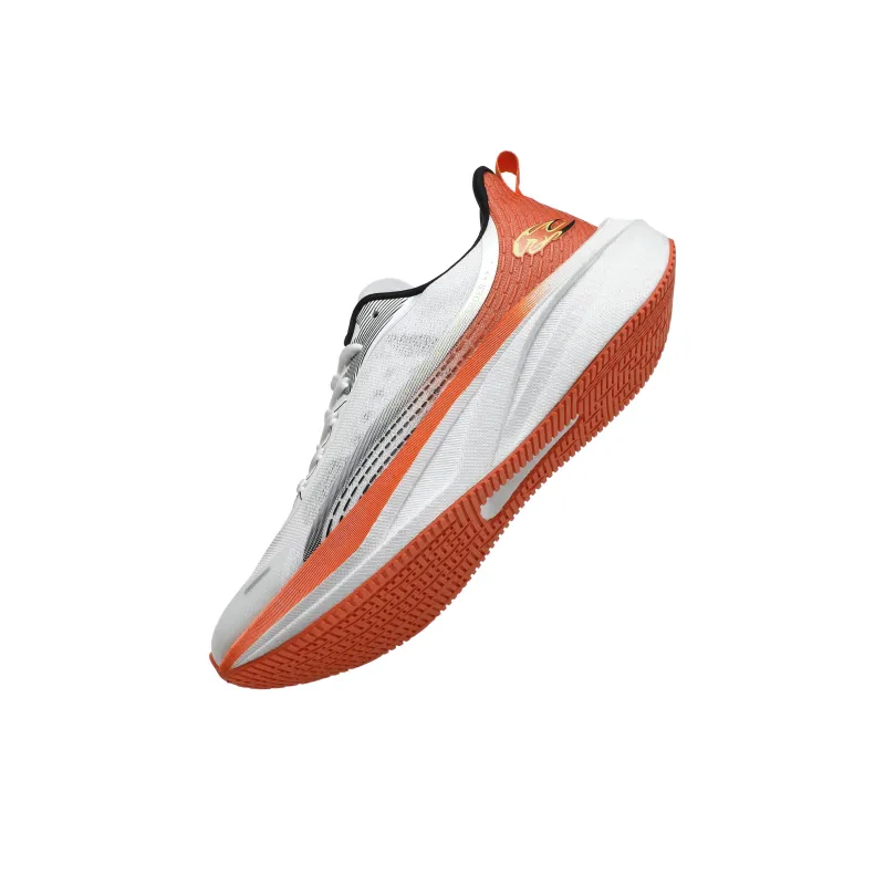 AVJV Running Shoes Men Low Top White, Orange, Orange-6