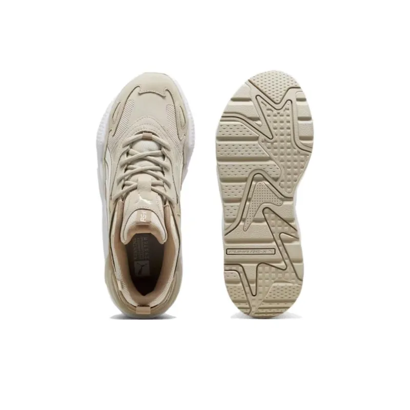 PUMA RS X Anti Slip Wear Resistant Low Top Running Shoes Unisex Gray White-3