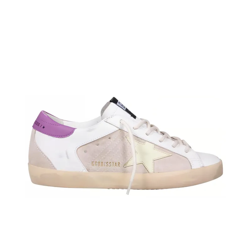 Golden Goose Super Star Low Top Skateboard Shoes Women's Pink Vintage Version-1
