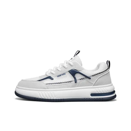 DEERWAY Cushioned Wear Resistant Lightweight Low Top Skateboard Shoes Men's