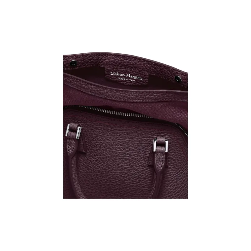 Maison Margiela 5AC Grain Calfskin Shoulder Bag, Crossbody Bag, Handbag Micro Women's Merlot-4