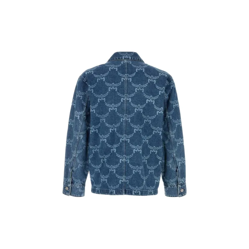 MCM Patterned Denim Shirt-1