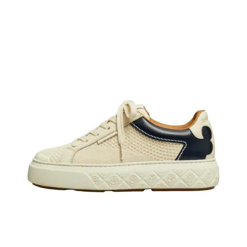 TORY BURCH Ladybug Low-Top Skateboard Shoes Women's Cream